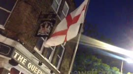 Police Confront EDL Supporters Outside Woolwich Pub