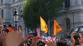 Fascists saluting at English Defence League rally, London, 27/5/2013