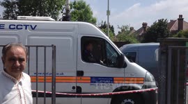 Mataji Temple Fire - Police Van