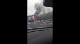 Multi-car pileup on M27 motorway +SWEARING+
