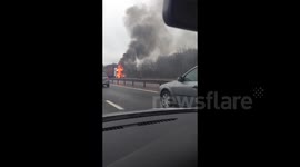 M27 lorry fire