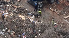 Searches of East Village explosion site