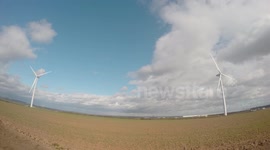 Wind Turbines Time Lapse