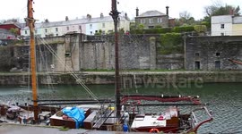 tailships of the cornish coast today one came in to the bay sheltering from the highwinds and rain heading for plymouth