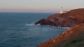 still working Trevose Head Lighthouse, north Cornwall,uk