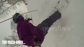 Snowboarding - Chairlift to the Head