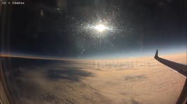 Moon shadow during 2015 total solar eclipse