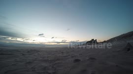 Bamburgh Castle Sunrise Time Lapse