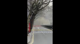 Huge fire in Holborn, London