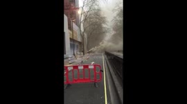Huge fire in Holborn, London UK