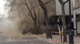 Large fire in Holborn, London