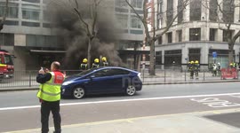 Underground fire in Holborn (Longer footage) - 01/04/2015