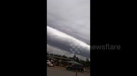 Impressive roll cloud in Augusta, Georgia, US