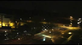Mysterious flashes of light and explosions in Riga, Latvia