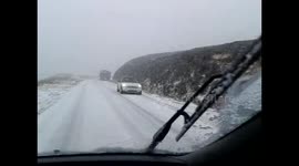 Snow at Knockan Crag, NW Scotland on 31 Mar 20015