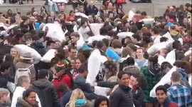 London marks International Pillow Fight Day