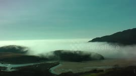Sea mist on bank holiday Monday