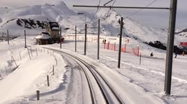 Stunning driver's view of Europe's highest railway