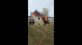 Big apartment fire