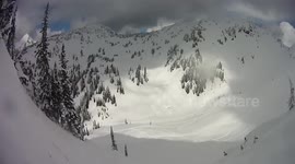 Skier caught in terrifying avalanche at Alberta resort