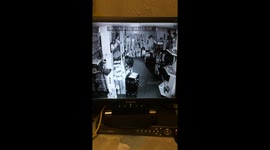 lamp falling off table 4.22am in haunted antiques centre