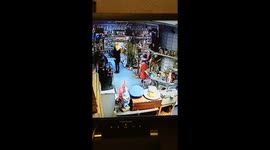 dogs head falling from the wall - haunted antiques centre cctv footage - spooky