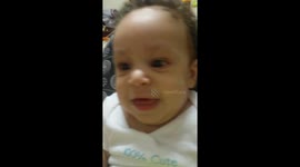 incredible 3 month baby singing