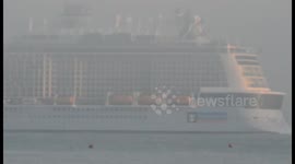 World's third-largest cruise ship arrives in Southampton, UK