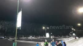 Night skiing on Bjelasnica Olympic Mountain