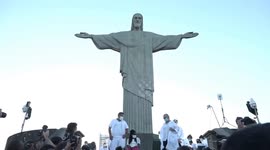 Brazil launches COVID-19 vaccination campaign at feet of Rio's iconic Christ the Redeemer