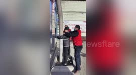 Community volunteers tie elderly man to tree after he breaks COVID-19 lockdown rules in northern China