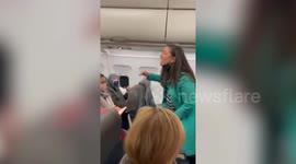 Ranting female anti-masker removed from American Airlines flight in Virginia