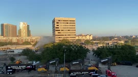 Demolition Fail of Dallas Xerox office Building