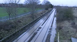 Storm Christoph: Roads and train lines flooded in Derbyshire and Leicestershire