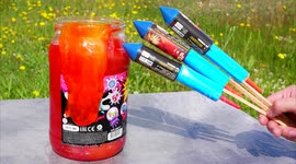 YouTuber blows up jar of slime with fireworks in this sticky experiment