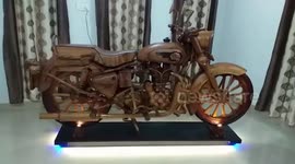 Longer version_Man crafts wooden bike out of passion in southern India
