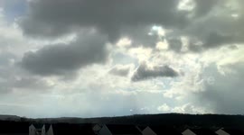 US: Time-Lapse Of Snow Squall Over Pennsylvania