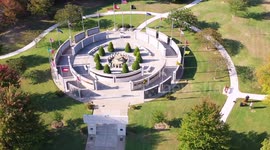 Drone Circles Around Veterans Memorial