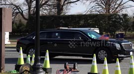 Inauguration Day: Supporters cheer as President Joe Biden's motorcade passes
