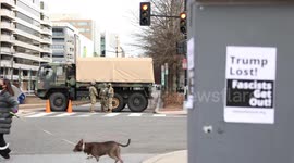 Biden inauguration: preparations for arrival at Arlington National Cemetery