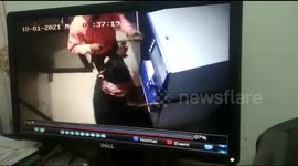 Unlucky thieves put in Herculean effort to yank off ATM machine just to steal a paltry sum