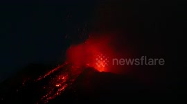 Etna erupting on day 20/01/21