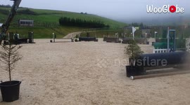 Funny Horse Riding Fail Recorded in Pyecombe, UK
