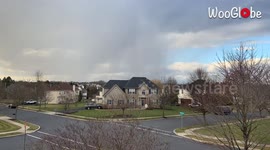 Timelapse Video Of Snow Shower At Macungie, PA