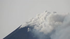 Mount Etna in Sicily degassing