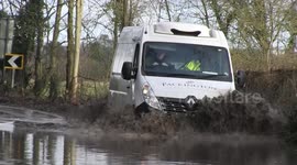 Derbyshire roads deluged after Storm Christoph's lashing