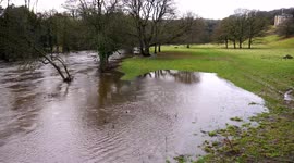 Flooding in Matlock after River Derwent burst its bank in wake of Storm Christoph