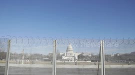 Stands cleared from Capitol Building after Biden inauguration