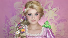 Norwegian makeup artist transforms herself into Rapunzel from Disney's 'Tangled'