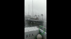 Hurricane in Arenal, Mallorca